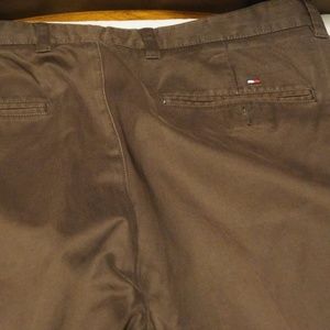Pants - Mens Tommy Hilfiger Cotton DK Brown Casual Pants Pants - Mens Tommy Hilfiger Cotton DK Brown Casual Pants